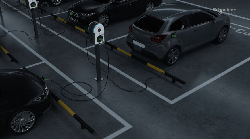 EcoStruxure for eMobility lataa sähköautot älykkäästi kotona ja työpaikalla